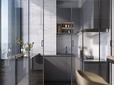 现代公寓 一字型公寓