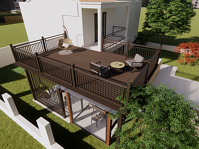 现代极简扶手 简易栏杆 护栏 铝合金护栏 围栏