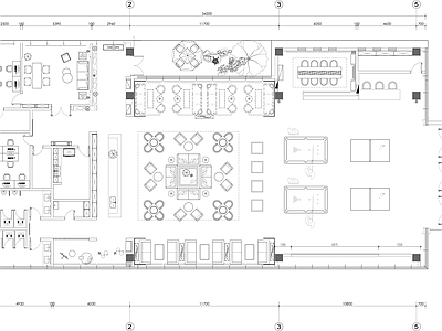 现代会所 休闲会所设计平面 休闲咖啡馆平面图 休闲娱乐室平面图 施工图