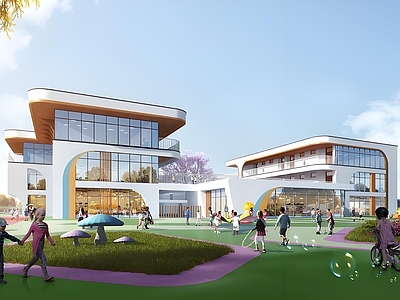 现代幼儿园建筑 15班幼儿园 地下交通标志标线 施工图
