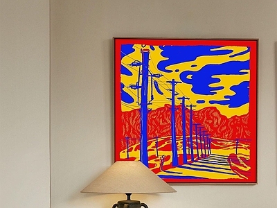现代挂件 装饰画艺术画油画