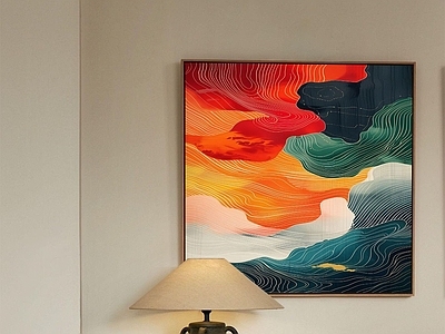 现代挂件 装饰画艺术画油画