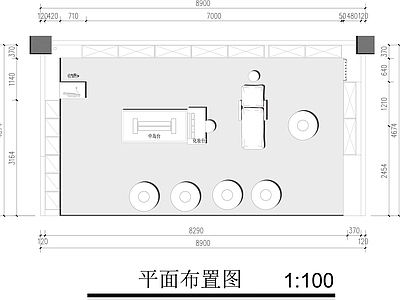 现代其他商业空间 化妆品店平面图 化妆品体验店平面 化妆品专卖店平面 施工图