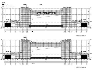 现代学校建筑 校门建筑图 施工图