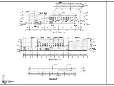 现代学校建筑 活动中心建筑图 施工图