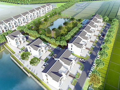 现代新中式乡村民房 建筑改造 美丽乡村 秀美乡村