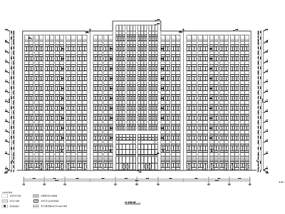 现代产业园建筑 服饰产业生产大楼 施工图