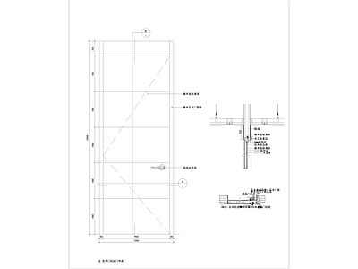 综合门节点 木门 木饰面门 施工图