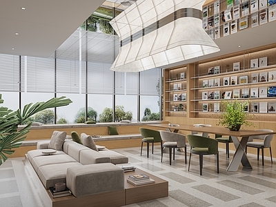 现代图书馆 阅览室 读书室 图书馆 活动室 活动中心