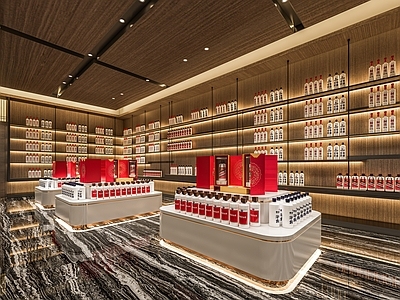 新中式现代烟酒店 红酒柜酒架 雪茄室品酒室 恒温酒柜酒架 酒吧洽谈室 烟酒店酒商行