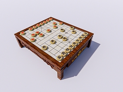 现代中式其他摆件 象棋盘 象棋