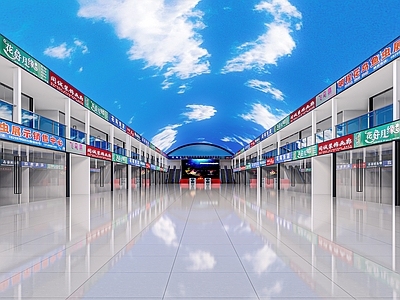 现代超市 超市外立面