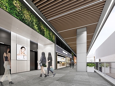 现代商场 商场过道 商场休息区 商城电梯间 商城外街