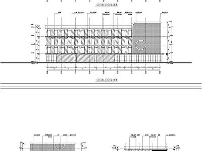 现代产业园建筑 社区教育中心 科研厂房 施工图
