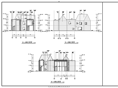 现代民宿建筑 民宿客房方案 施工图