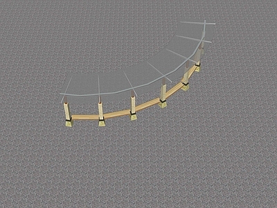 新中式廊架 格栅廊架