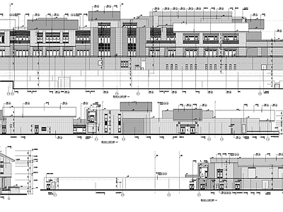 中式酒店建筑 山地酒店建筑图 施工图