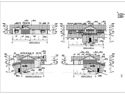 中式酒店建筑 山地酒店客房方案 施工图