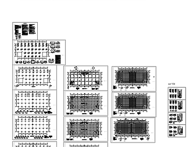 混凝土结构 标准厂房结施图 施工图