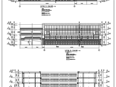 现代办公楼建筑 办公写字楼建施图 办公楼平面图 多层办公楼 施工图