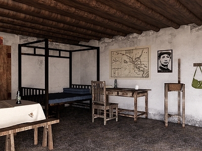 中式新中式博物馆 场景还原 抗战 红色展厅