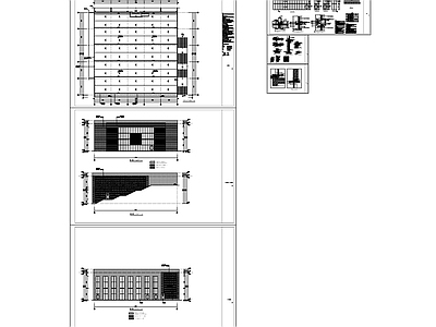 现代会议中心建筑 山地会议中心建施 施工图