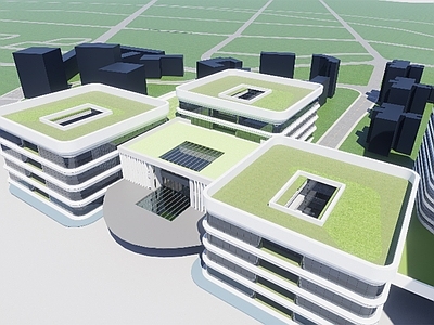 现代医院建筑 创意建筑 医院建筑外观