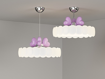 现代奶油灯具组合 卧室吸顶灯 卧室吊灯 儿童卧室吸顶灯