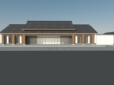 新中式中式医院建筑 养老院 国医堂 颐养小镇 康养建筑