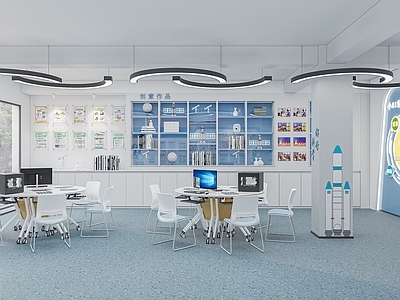 现代工业教室 多媒体教室 AI编程教室 计算机教室 机器人教室 科技教室