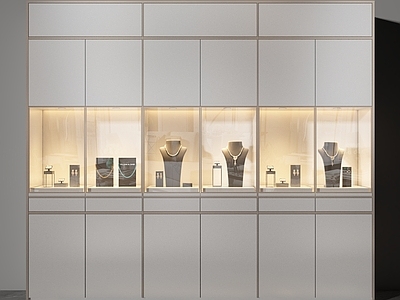 现代简约珠宝店 现代 简约 墙柜 木制柜