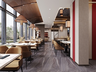 现代工业茶餐厅 餐饮店 粤菜馆 火锅店 火锅店前台