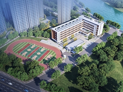 现代极简小学 现代典雅