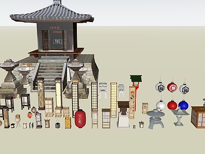 日式灯具组合 日式灯具组合