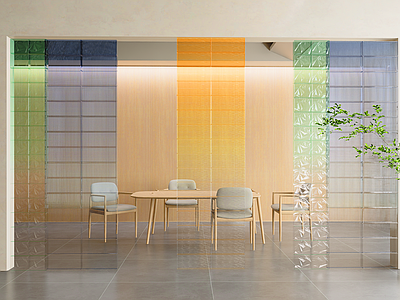 现代简约隔断 卧室隔断 玻璃隔断 长虹玻璃隔断 渐变玻璃隔断