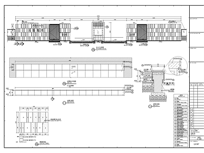 小区主入口 现代小区入口门岗 现代入口岗亭 施工图
