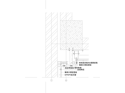 现代窗节点 玻璃幕墙节点 施工图