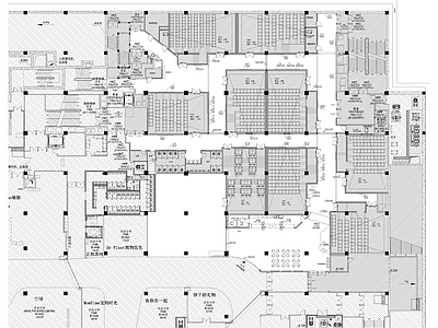 现代电影院 国际影城 电影院 施工图