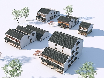 新中式现代其他住宅外观 新中式民居 农民房改造 民居改造 乡村民宿民居