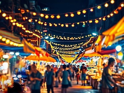现代街道外景 商业街外景 光影背景