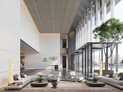 现代新中式售楼处 现代售楼处 洽谈区 沙盘区