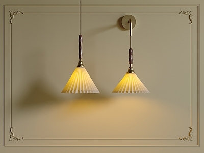 现代中古灯具组合 壁灯 吊灯 灯具 小吊灯