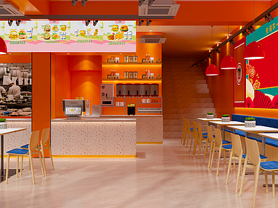 现代快餐店 快餐 轻食