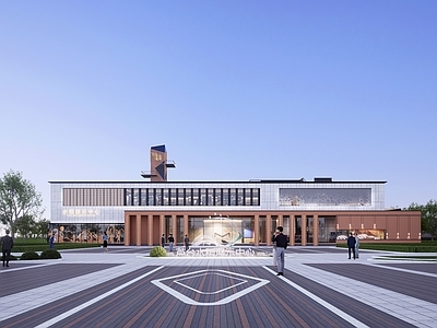现代极简其他农业建筑 农业展览厅 现代展览建筑 水稻展览建筑 展览馆 农业基地