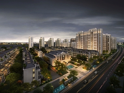 欧式高层住宅 欧式住宅小区
