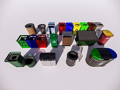 现代垃圾桶 公园垃圾桶 户外垃圾桶 公共垃圾桶 独立垃圾桶