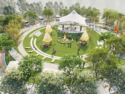 现代景观公园 现代公园景观 市政公园 体育公园 口袋公园