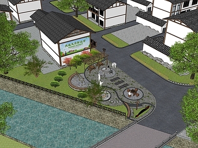 现代广场景观 乡村广场 健身广场 党建广场