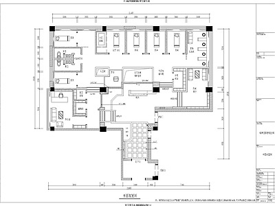 现代美容院 美容院 会所 SPA 施工图