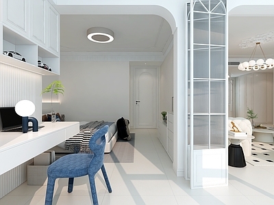 奶油法式阳台 生活阳台 休闲阳台